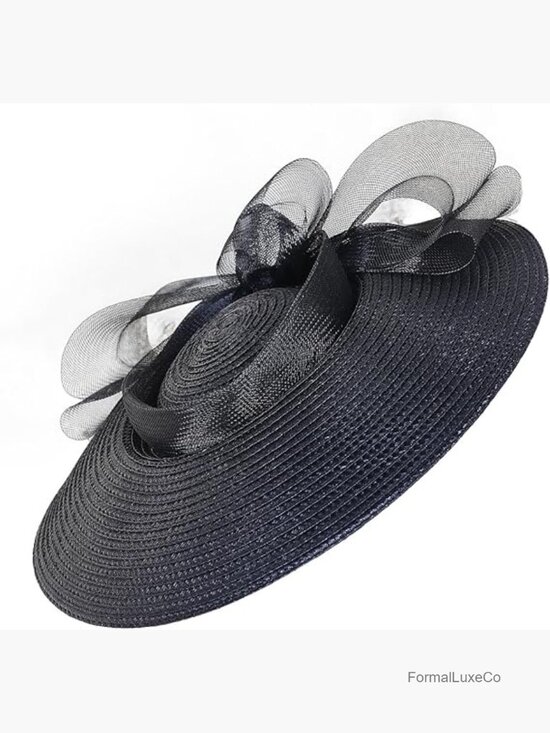 Church Derby Hat Tea Party Wide Brim Clip Headband Fascinator Women main image 6